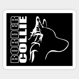 Border Collie profile dog mom gift Magnet